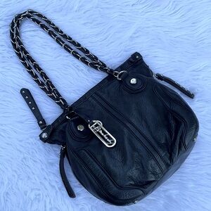 B Makowsky leather shoulder bag
